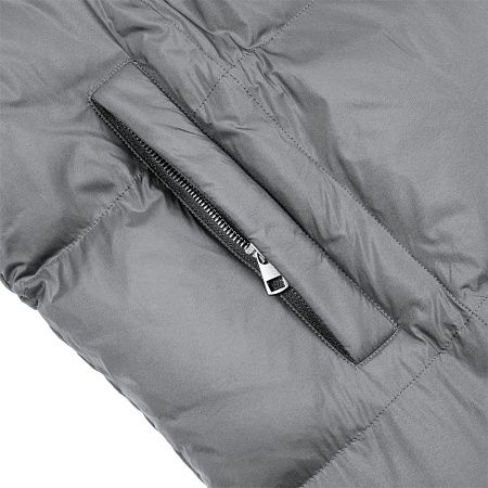 Пуховик унисекс Kapsula, серый, размер XS/S