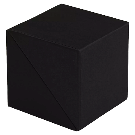 Настольный органайзер в картонном переплете Stick and Stay размер 9,5*9,5*9,5 см, черный