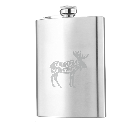 Подарочный набор «Походник»: газовая горелка, фляга, стейк