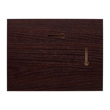 Плакетка Plaque, малая, вишня с золотистой пластиной