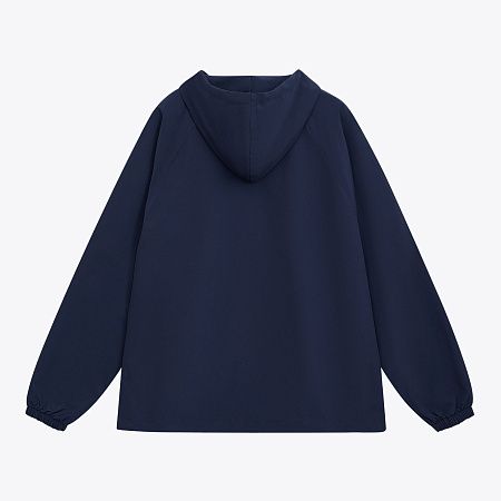 Ветровка (анорак) оверсайз унисекс RISSMAN, темно-синяя