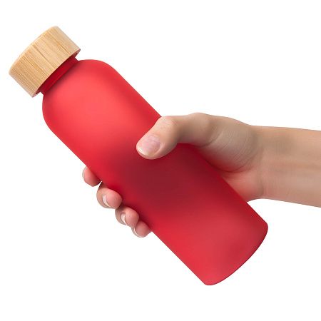 Бутылка для воды BAMBOO PET SOFT 550мл. Красная 6265.03