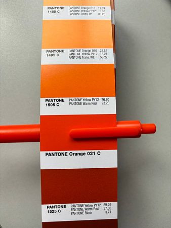 Ручка шариковая Sumatra, пластиковая, оранжевая