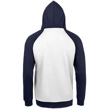 Толстовка унисекс Seattle, белая с темно-синим, размер 3XL