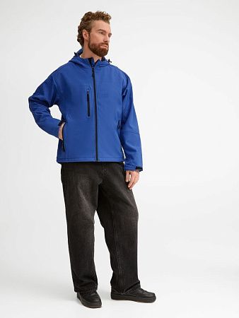 Куртка мужская с капюшоном Replay Men 340, ярко-синяя, размер XXL