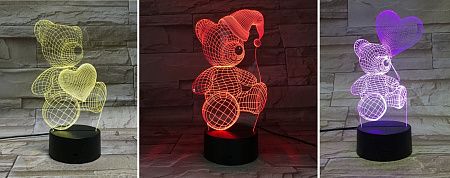 Светильники акриловые с гравировкой