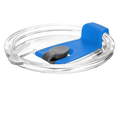 Крышка пластиковая к стакану стеклянному Mango, синяя