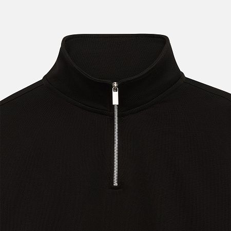 Толстовка на молнии унисекс FLOW, черная, размер XS/S