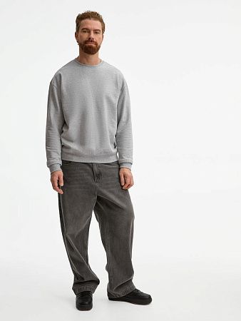 Свитшот унисекс Columbia, серый меланж, размер S