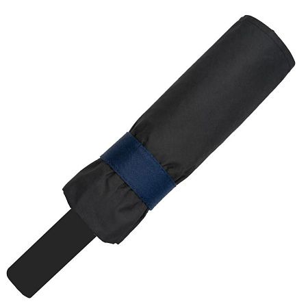 Зонт складной автоматический Forest November Bicolor, диаметр 130 см, 8 панелей, с UV защитой,  в подарочной коробке, темно-синий