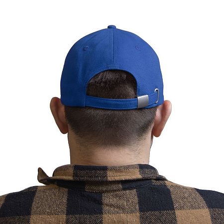 Кепка 5-панельная Greenwich 350, c синим сендвичем, синяя