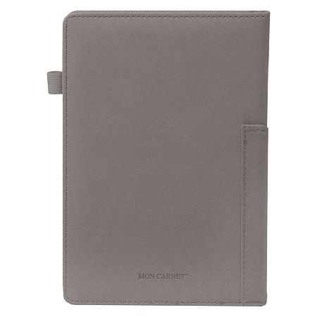 Ежедневник Smart Asti Linen А5, серый, недатированный, в твердой обложке с поролоном