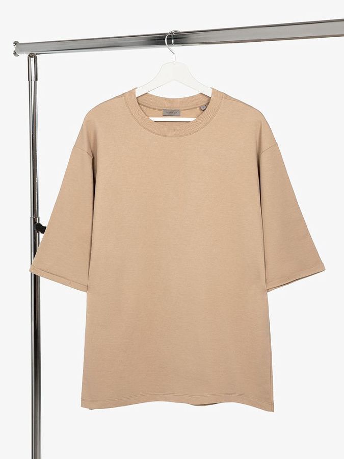 Футболка оверсайз унисекс Kosmos 2.0, светло-серая под нанесение