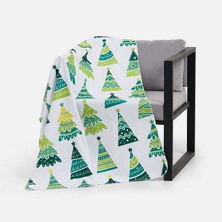 Флисовый плед Imaginario, зеленый