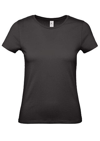Футболка женская E150, черная, размер XS