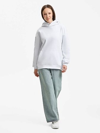 Худи унисекс оверсайз Daylero, белое, размер XS/S