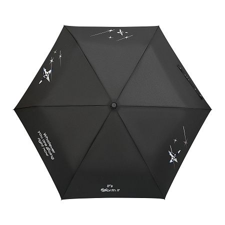 Зонт складной Филтон (Filton), черный с системой безопасности (Safety System)