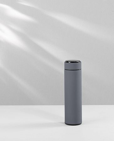 Термос "Бостон next" 500 мл с индикацией температуры, soft touch, сменная батарейка