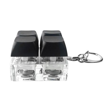 Брелок Press Anti Stress с LED подсветкой (фонарик), черный