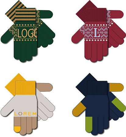 Перчатки на заказ Guanti, полушерсть, размер S/M