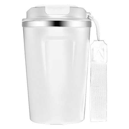 Термокружка Zencup вакуумная, стальная, 380 мл, белая