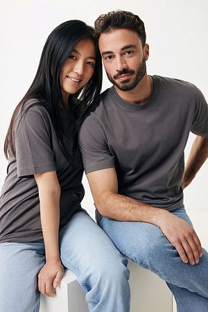 Футболка Iqoniq Kakadu из переработанного хлопка, свободный крой, унисекс, 180 г/м²