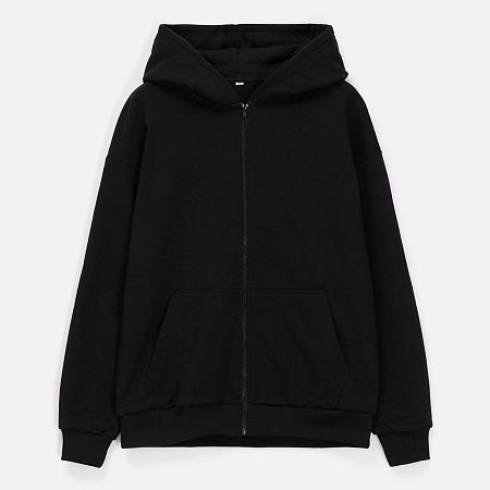 Толстовка унисекс оверсайз Sartoro, черная, размер XS/S