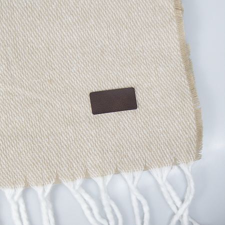 Шеврон Rectangle Mocco размер 60*30 мм, коричневый, со скругленными углами