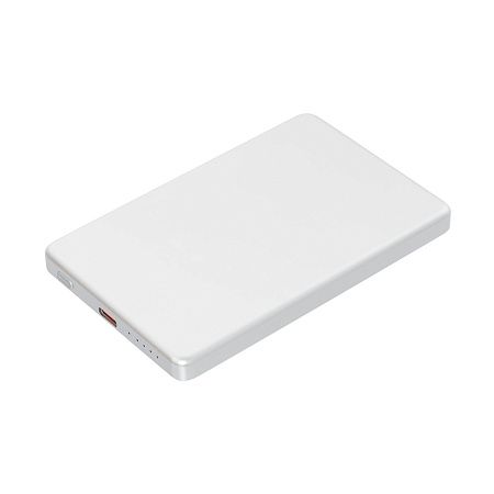 Внешний аккумулятор Atlantis PD 5000mAh с функцией беспроводной зарядки 15W, серебряный