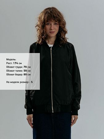 Бомбер Wigton, черный, размер XS