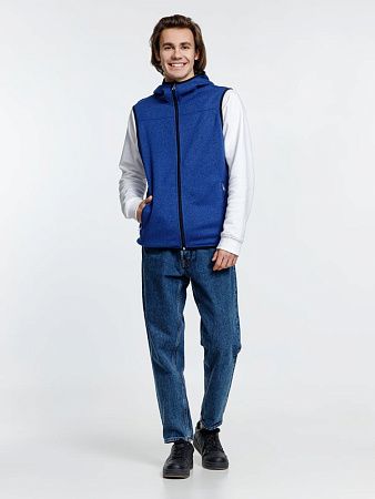 Жилет с капюшоном унисекс Gotland, синий, размер XXL