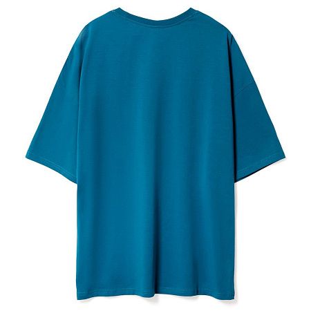 Футболка унисекс оверсайз Crosstown, бирюзовая (морская волна), размер S