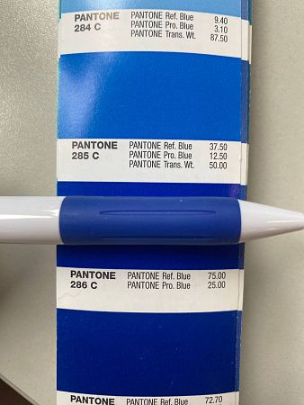 Ручка шариковая, пластиковая, белая/синяя, Venice