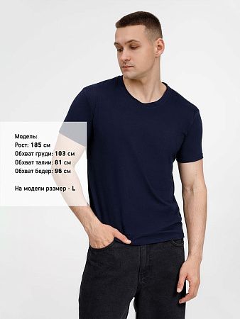 Футболка унисекс Senti, темно-синяя, размер S