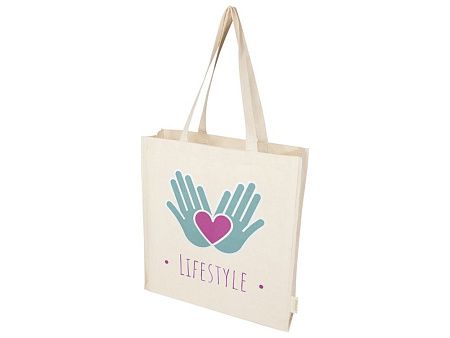 Эко-сумка из органического материала с полной ластовицей «Orissa»