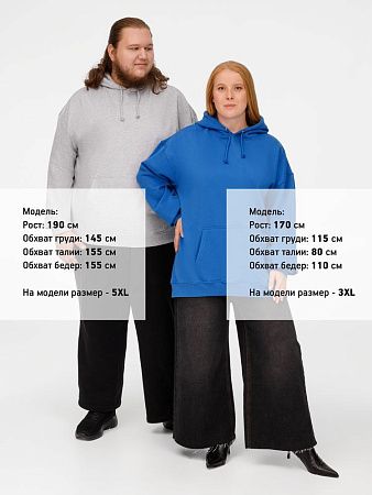 Худи унисекс Condor, серый меланж, размер XS