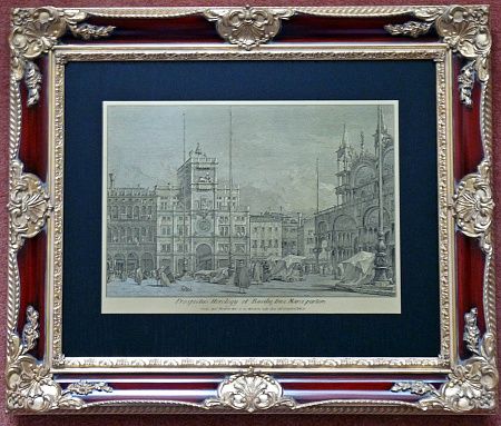 Гравюра "Венеция 3" в vip раме