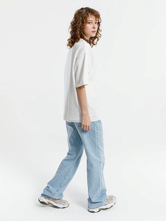 Джемпер с коротким рукавом Siluetti Volumica, молочно-белый, размер XS/S