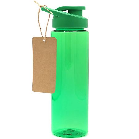 Пластиковая бутылка Ronny To Go с биркой, зелёная