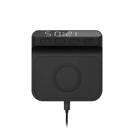 Зарядная станция с часами 15W Rigel, черная