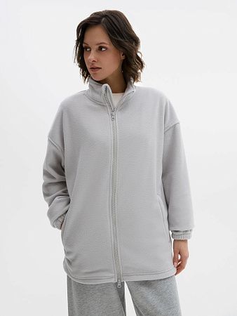 Куртка флисовая унисекс Nebo, светло-серая, размер S