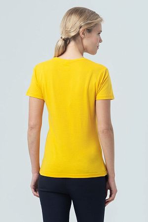 Футболка женская Miss 150, желтая, размер M