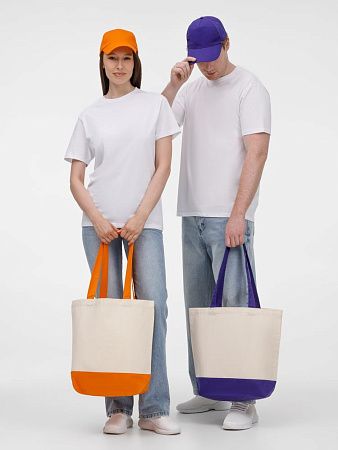 Холщовая сумка Shopaholic, оранжевая