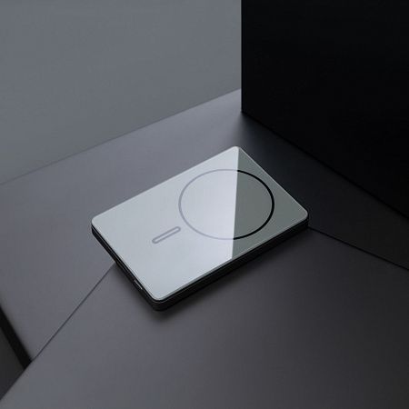 Внешний аккумулятор Onyx PD 5000mAh с функцией беспроводной зарядки 15W, серый