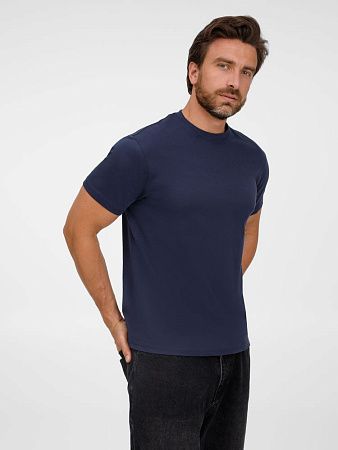 Футболка унисекс T-Bolka 180, темно-синяя, размер L