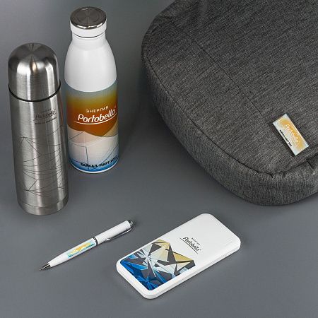 Внешний аккумулятор с подсветкой Люче (Luce) 10000 mAh, белый