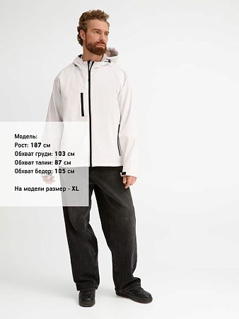 Куртка мужская с капюшоном Replay Men 340, белая, размер XXL