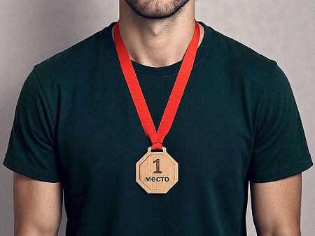 Медаль из бука «Octagon»