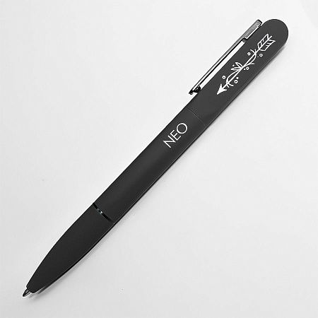 Ручка шариковая NEO с подсветкой после гравировки, soft touch