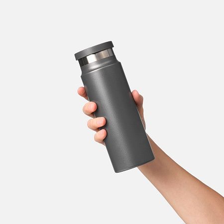 Термобутылка вакуумная герметичная Аллегра (Allegra), серая